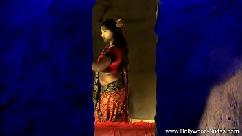 Exotic indian princess dancing